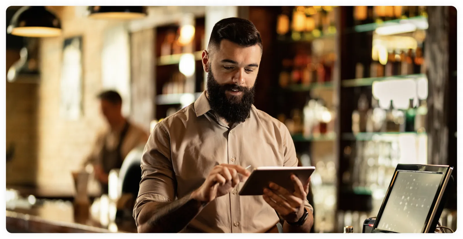 A restaurant team at work while Qlara handles social and bookings